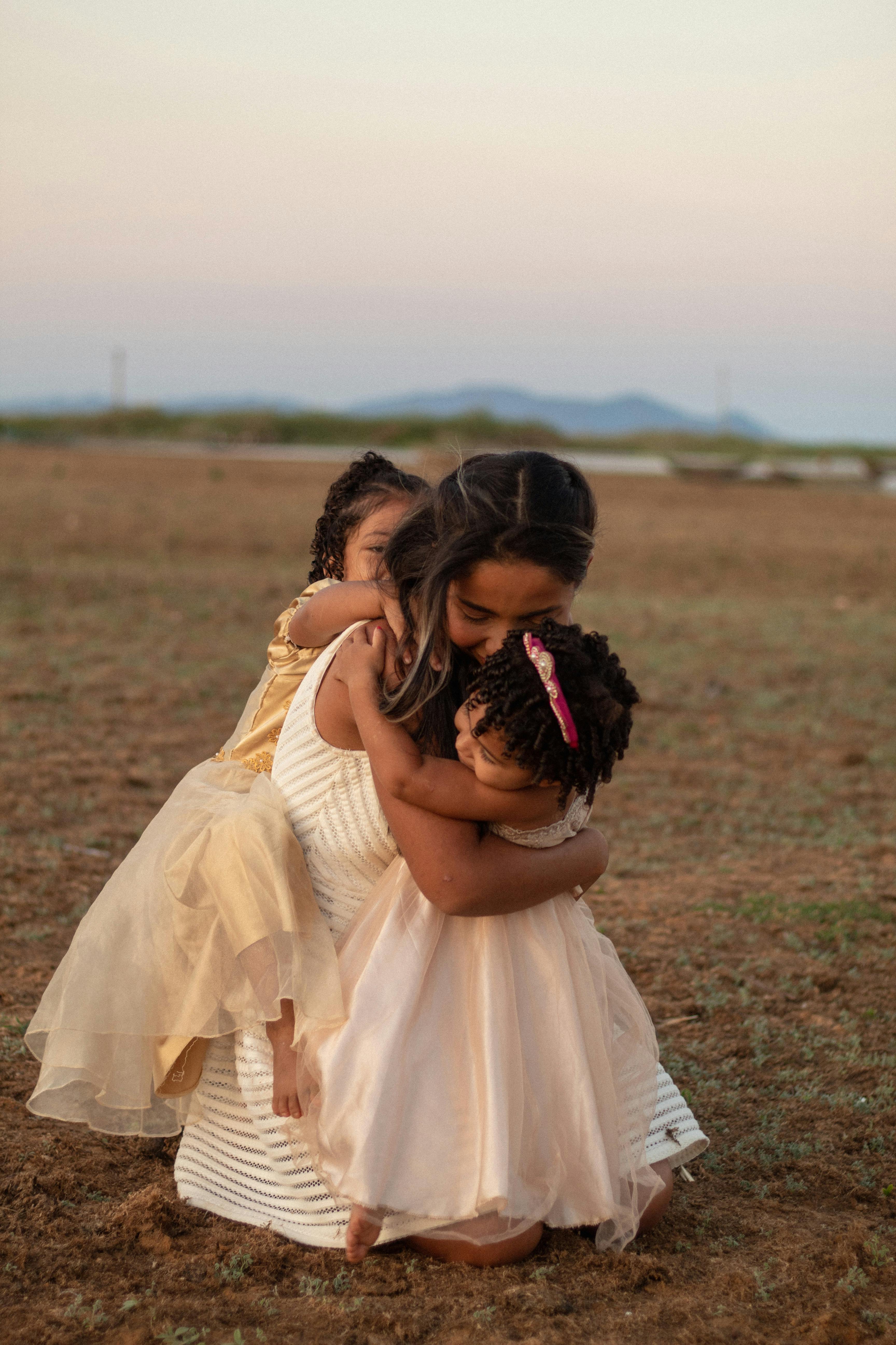 Mother and child smiling together