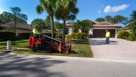 Small directional drill at driveway
