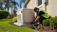 Generator gas and electric line
