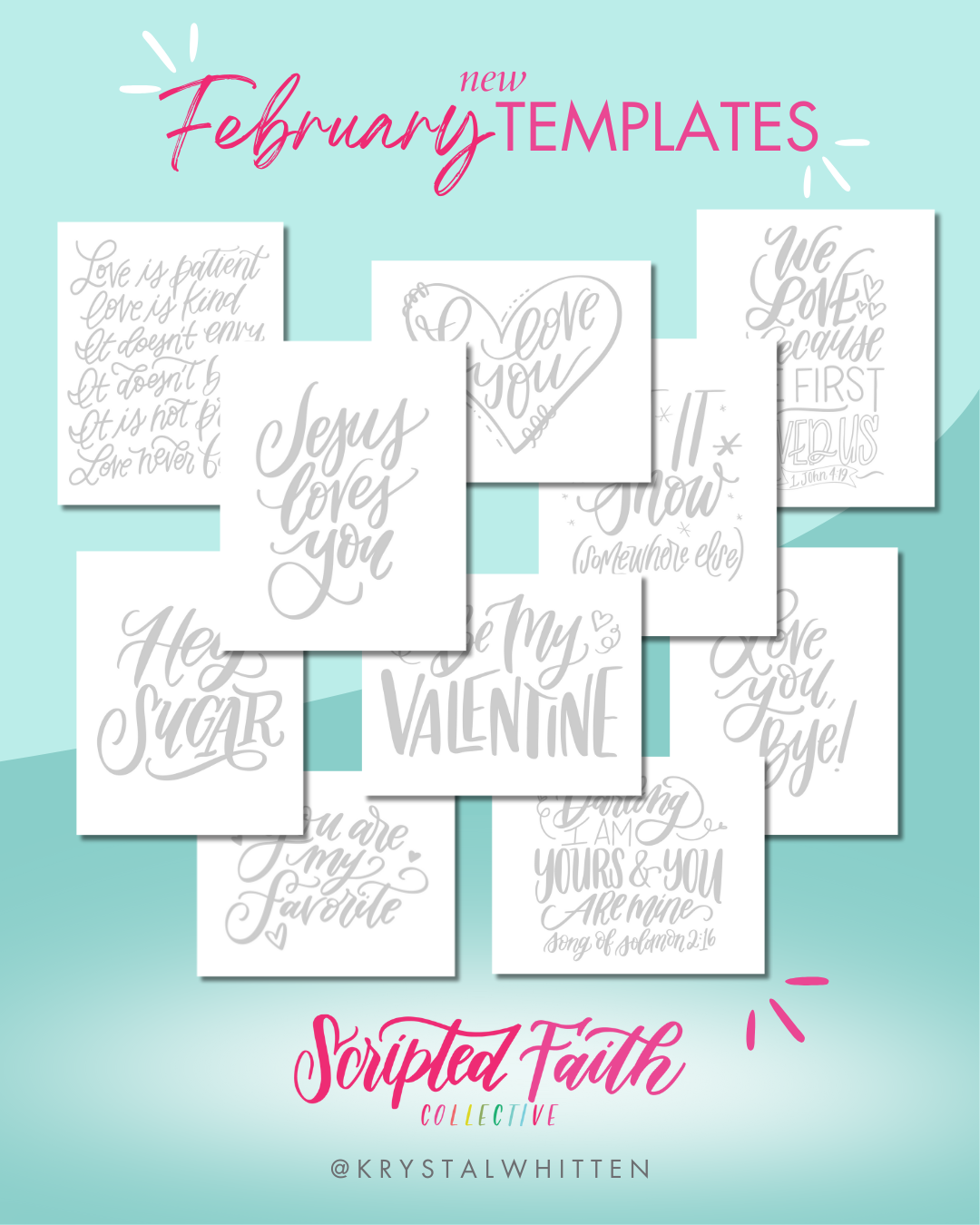 February templates