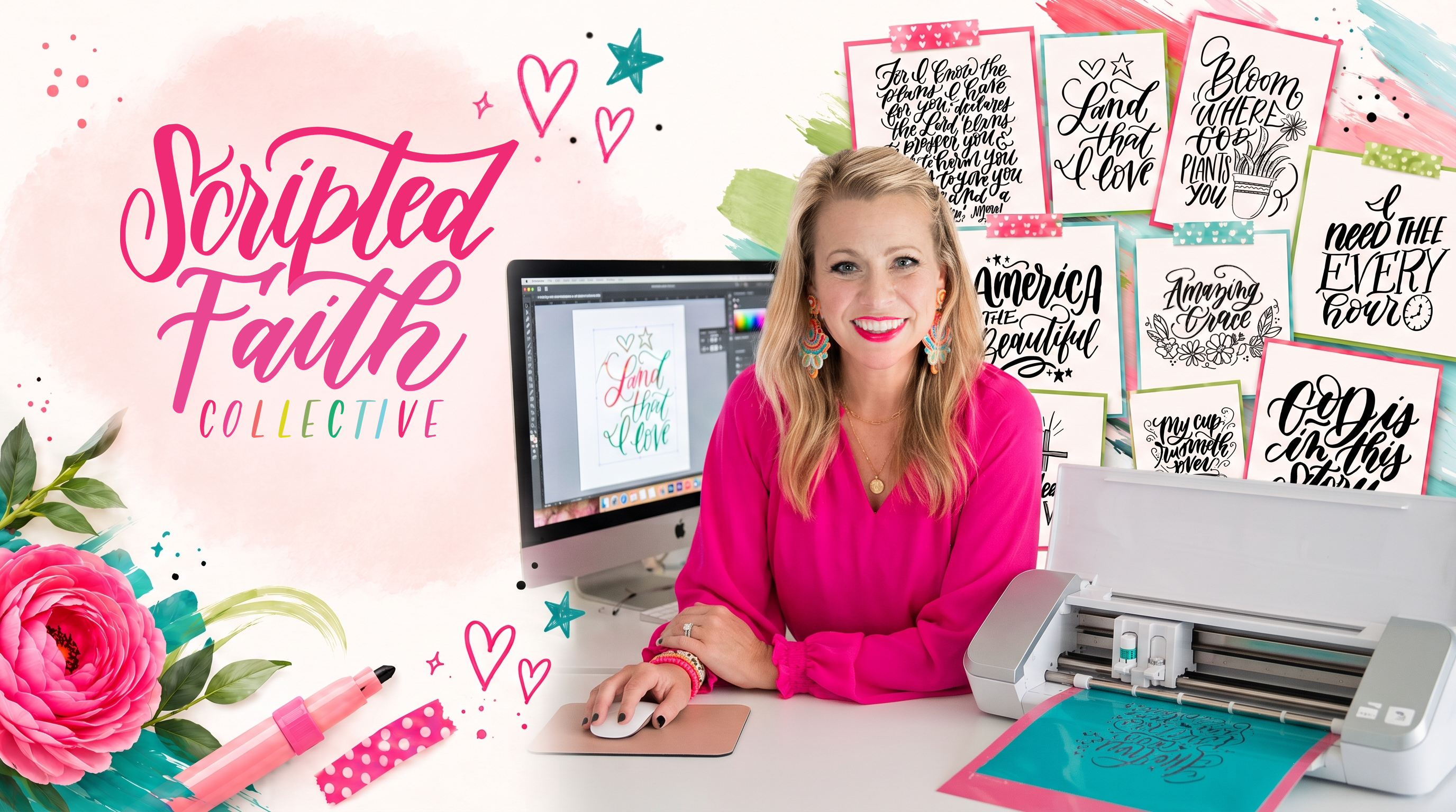 Hand-lettered Christian SVG and PNG designs with commercial use from the Scripted Faith Collective