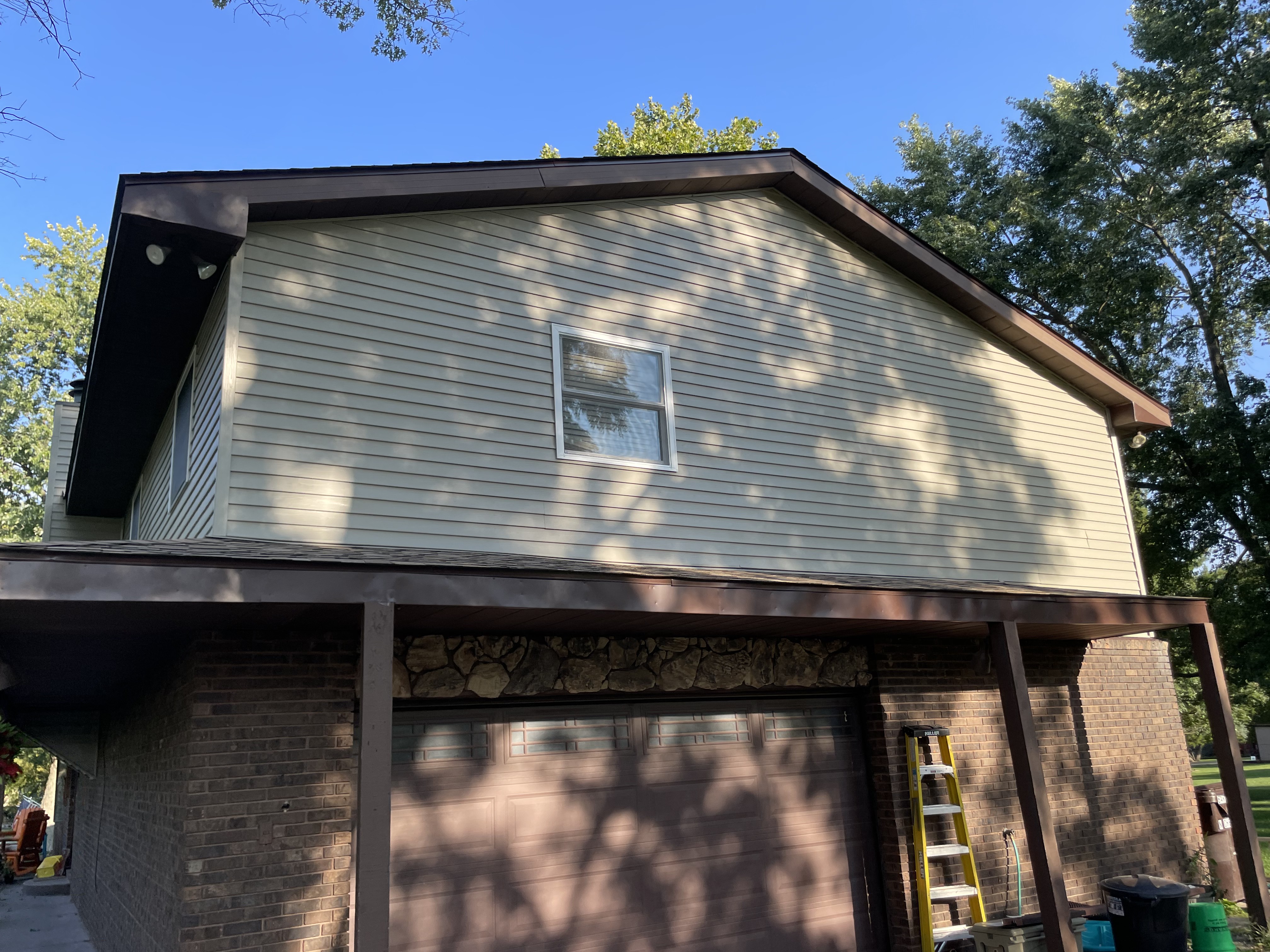 Home exterior siding and roof
