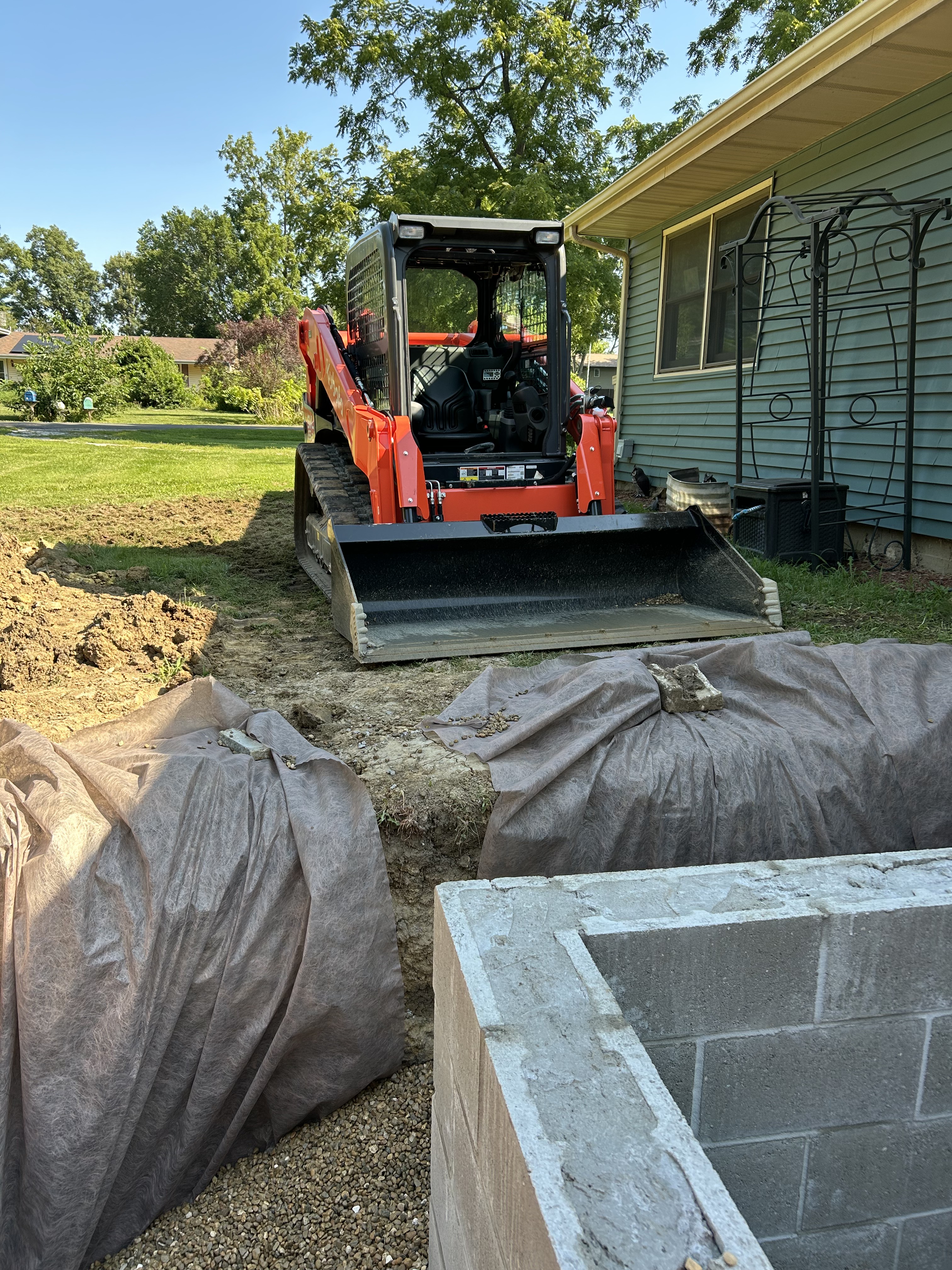 Cellar entrance excavation (work in progress)