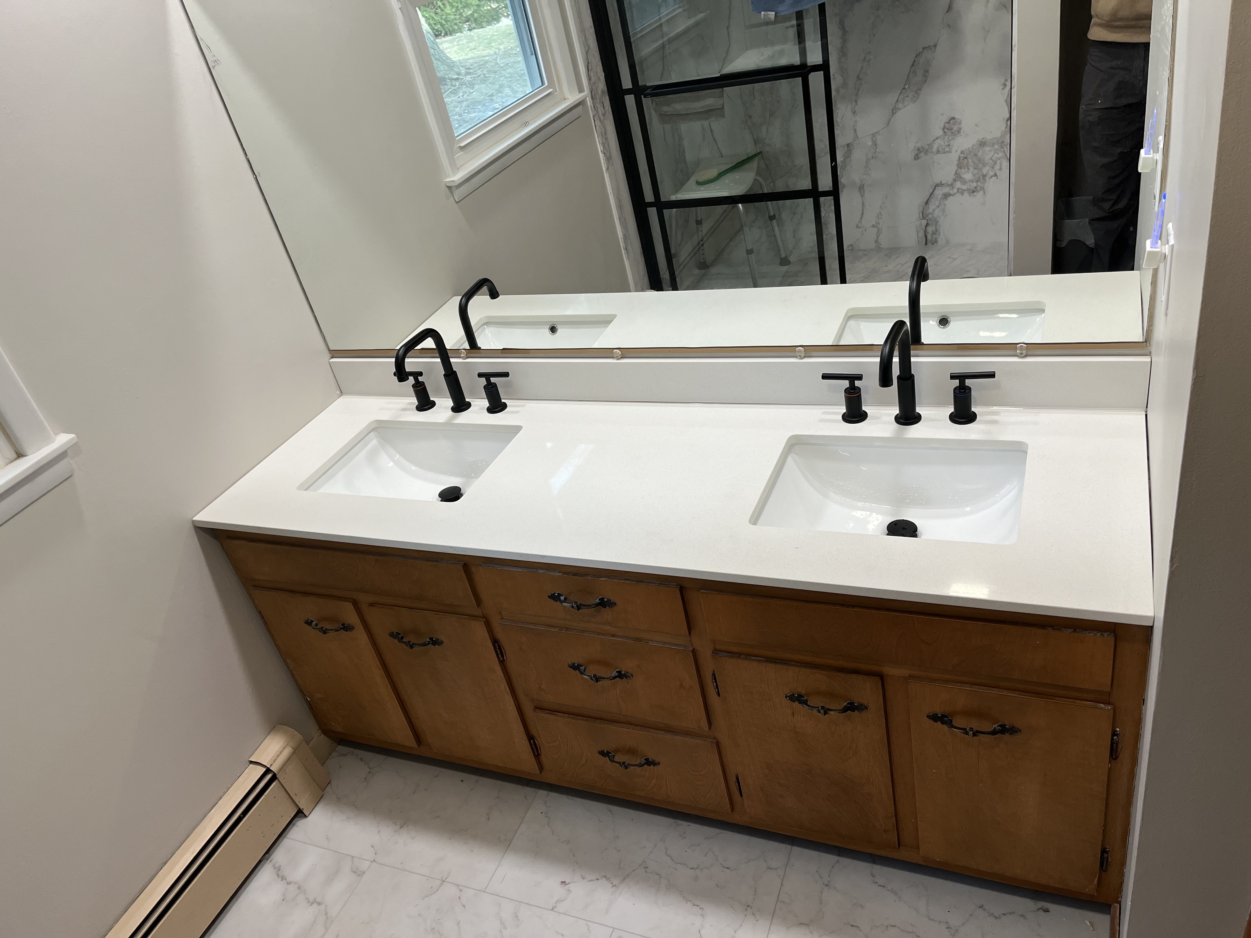 Double vanity after remodeling
