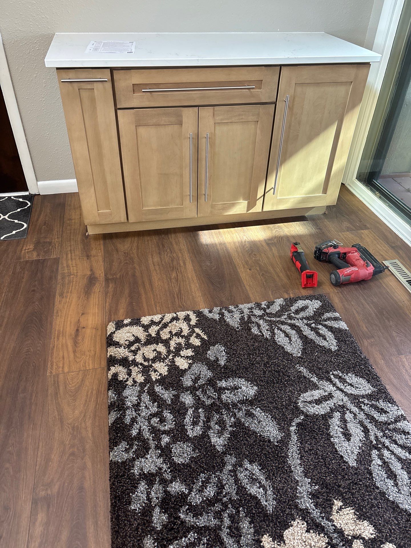 New kitchen flooring going in (work in progress)