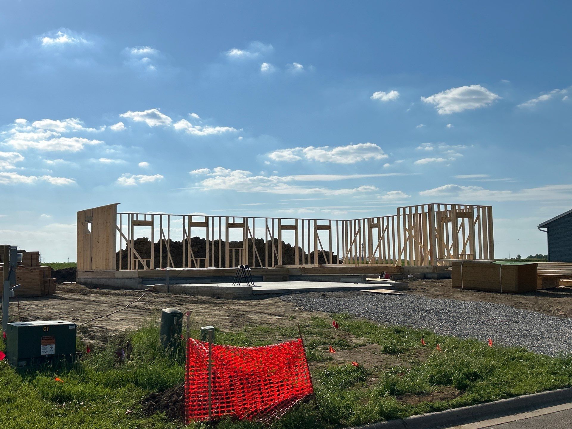 Exterior wall framing