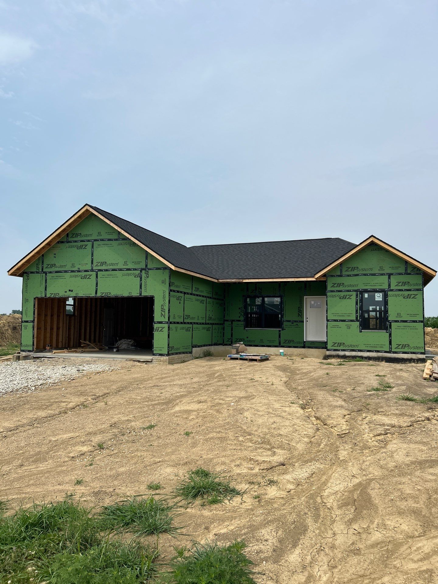 Exterior framing on a new home (work in progress)