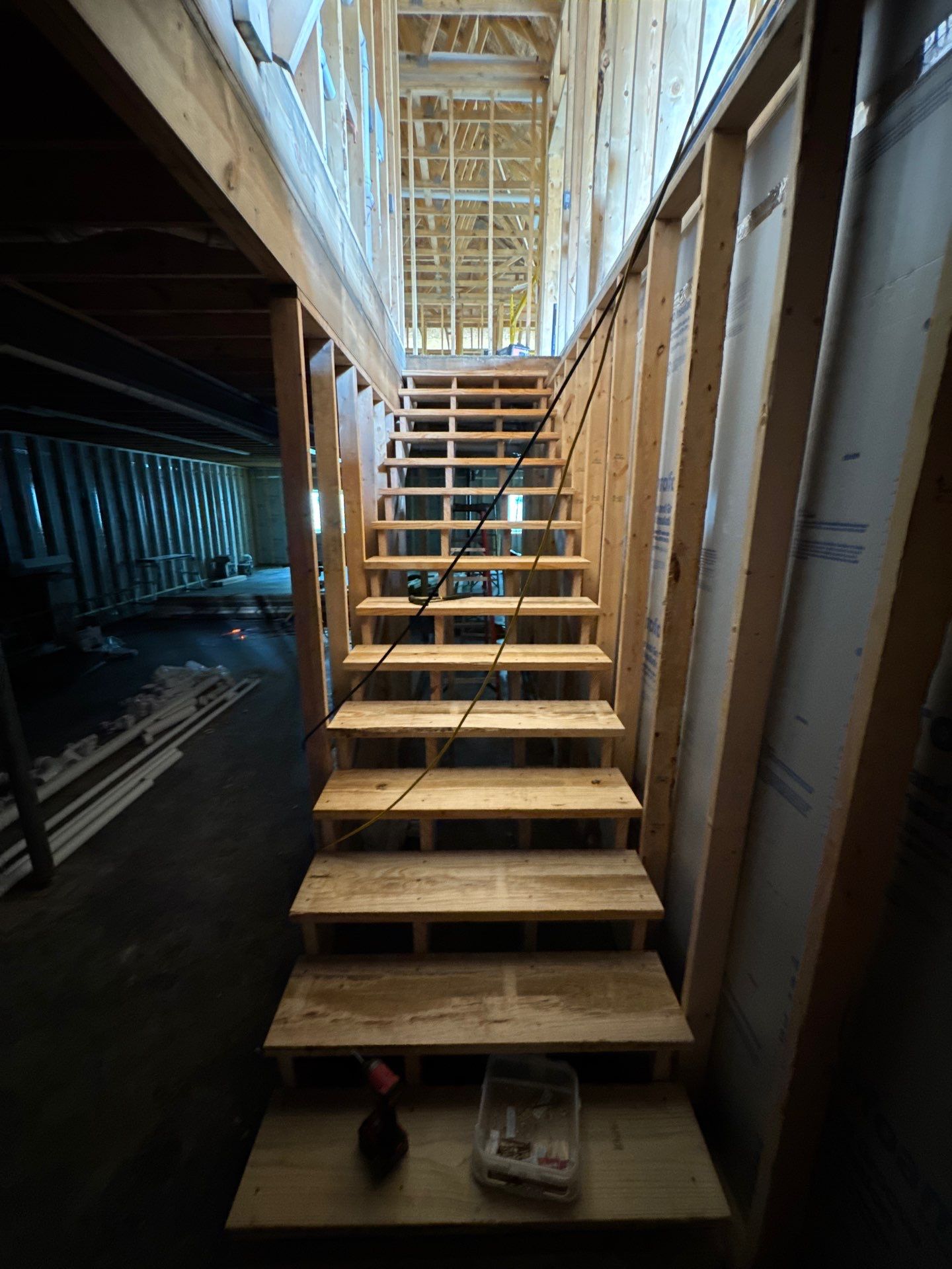 Stair framing inside a new home (work in progress)