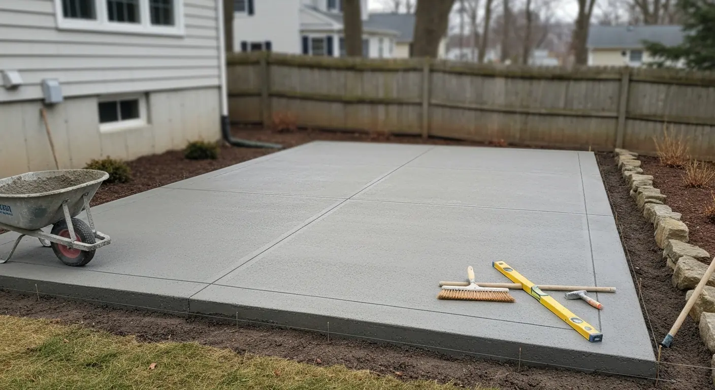 Concrete patio