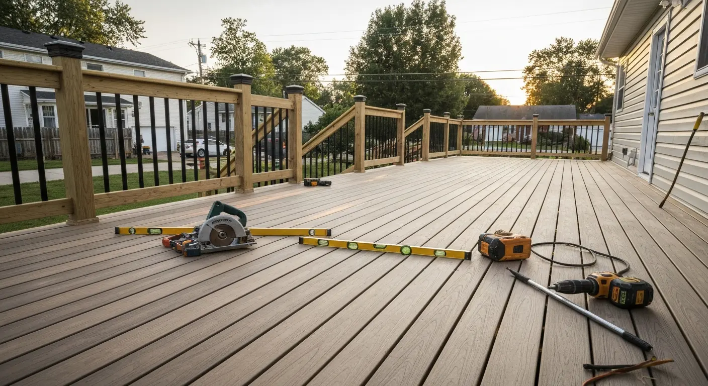 Deck construction project