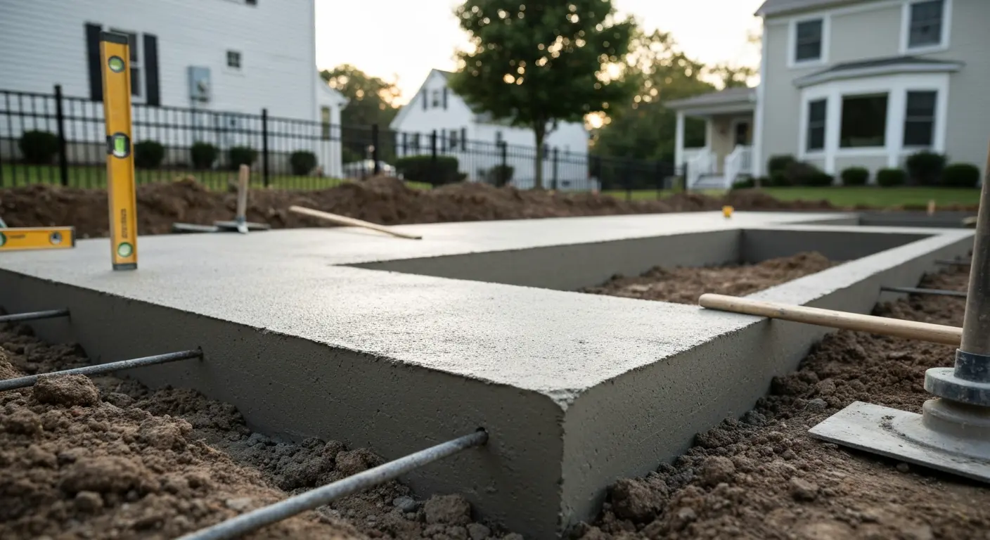 Concrete foundation footers