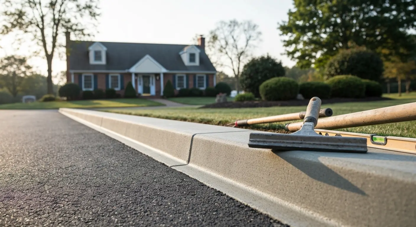 Driveway curbing project