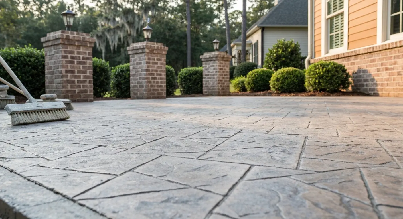 Concrete patio