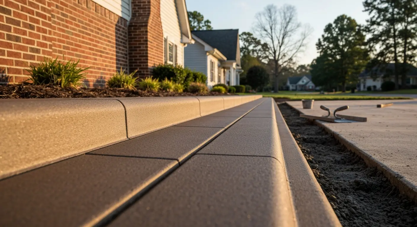 Concrete curbing