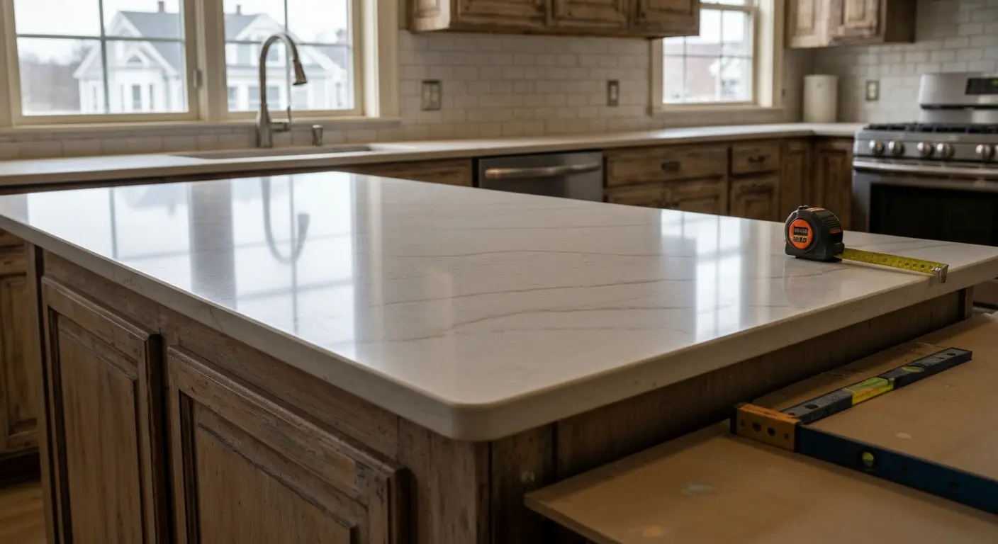 Kitchen countertop installation