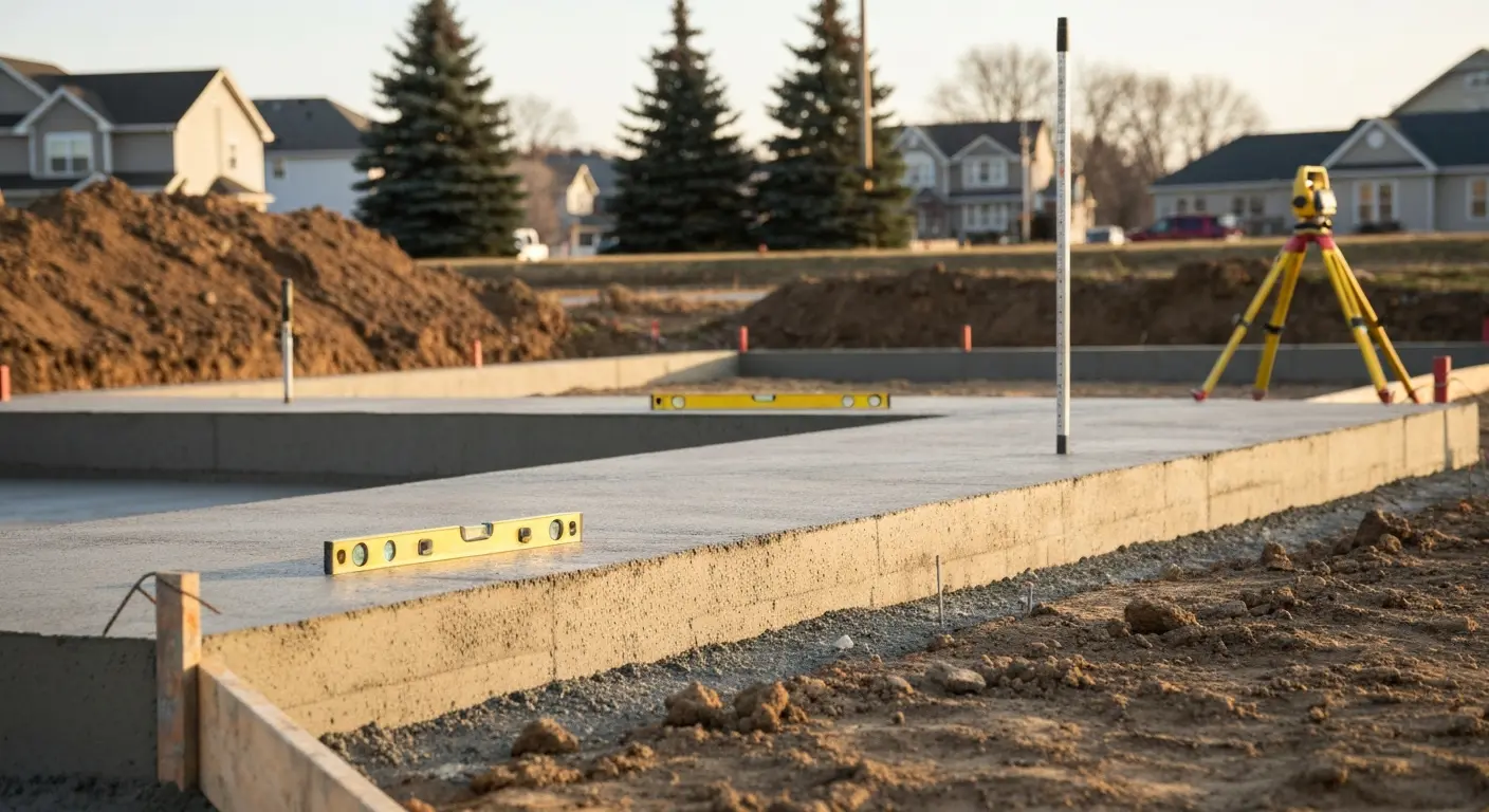 Concrete foundation work