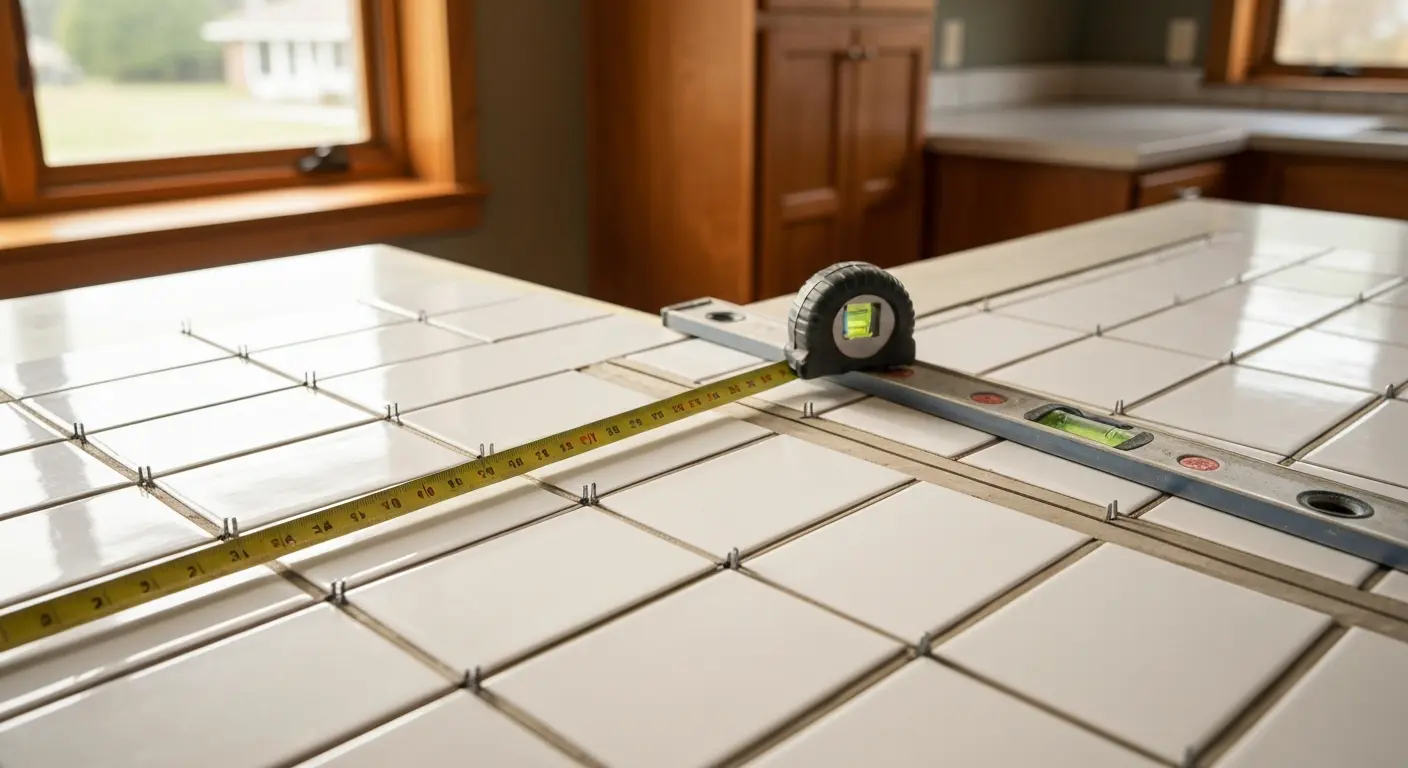 Backsplash measurement and layout planning