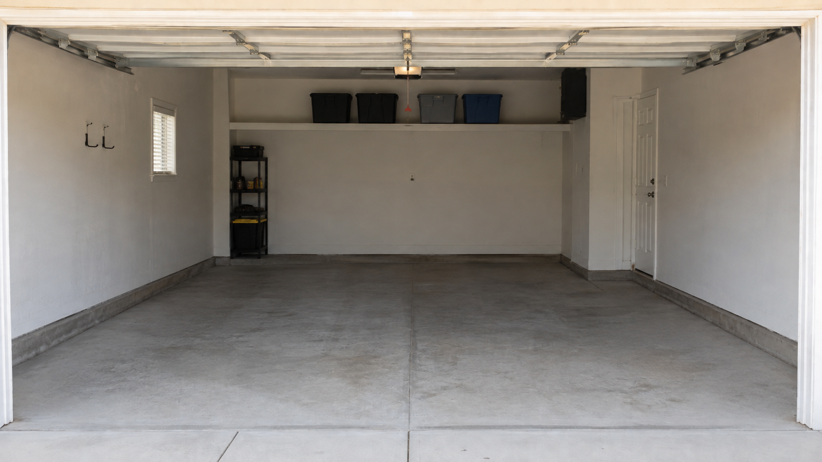 Garage after junk removal