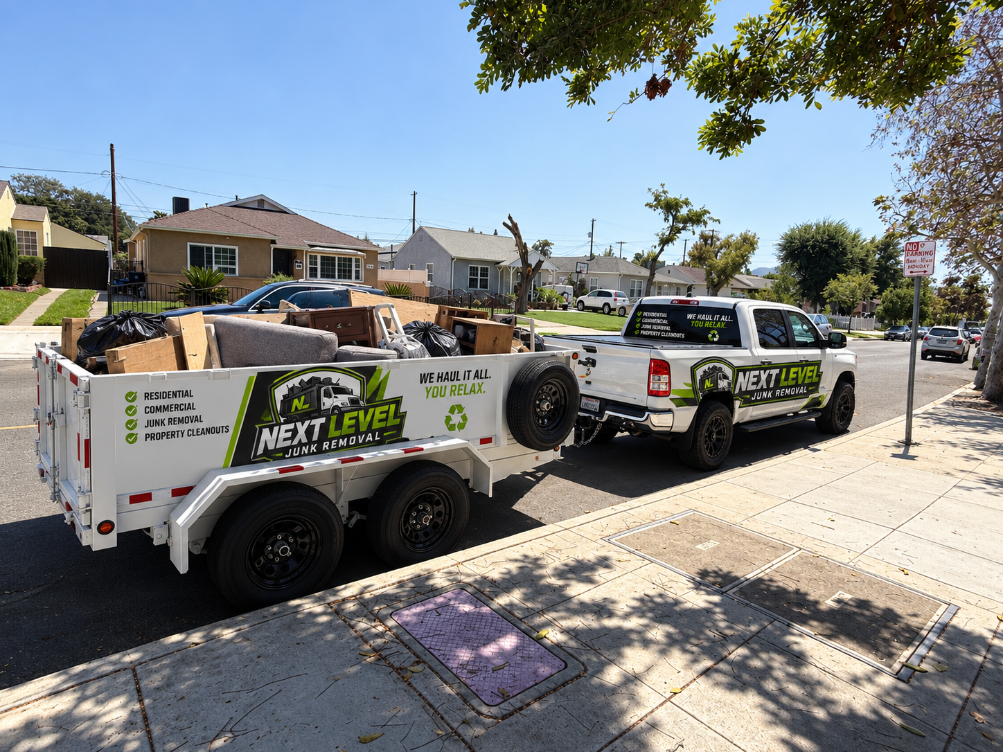 Next Level Junk Removal crew providing junk removal in Los Angeles