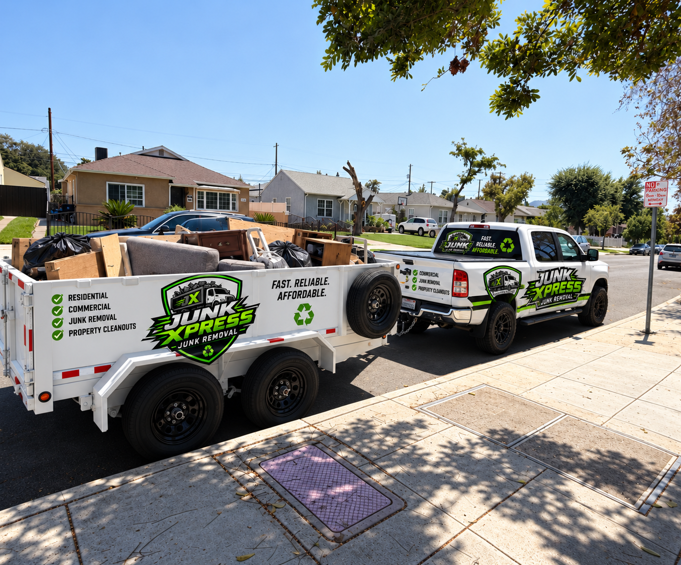 Junk removal crew providing service in Los Angeles