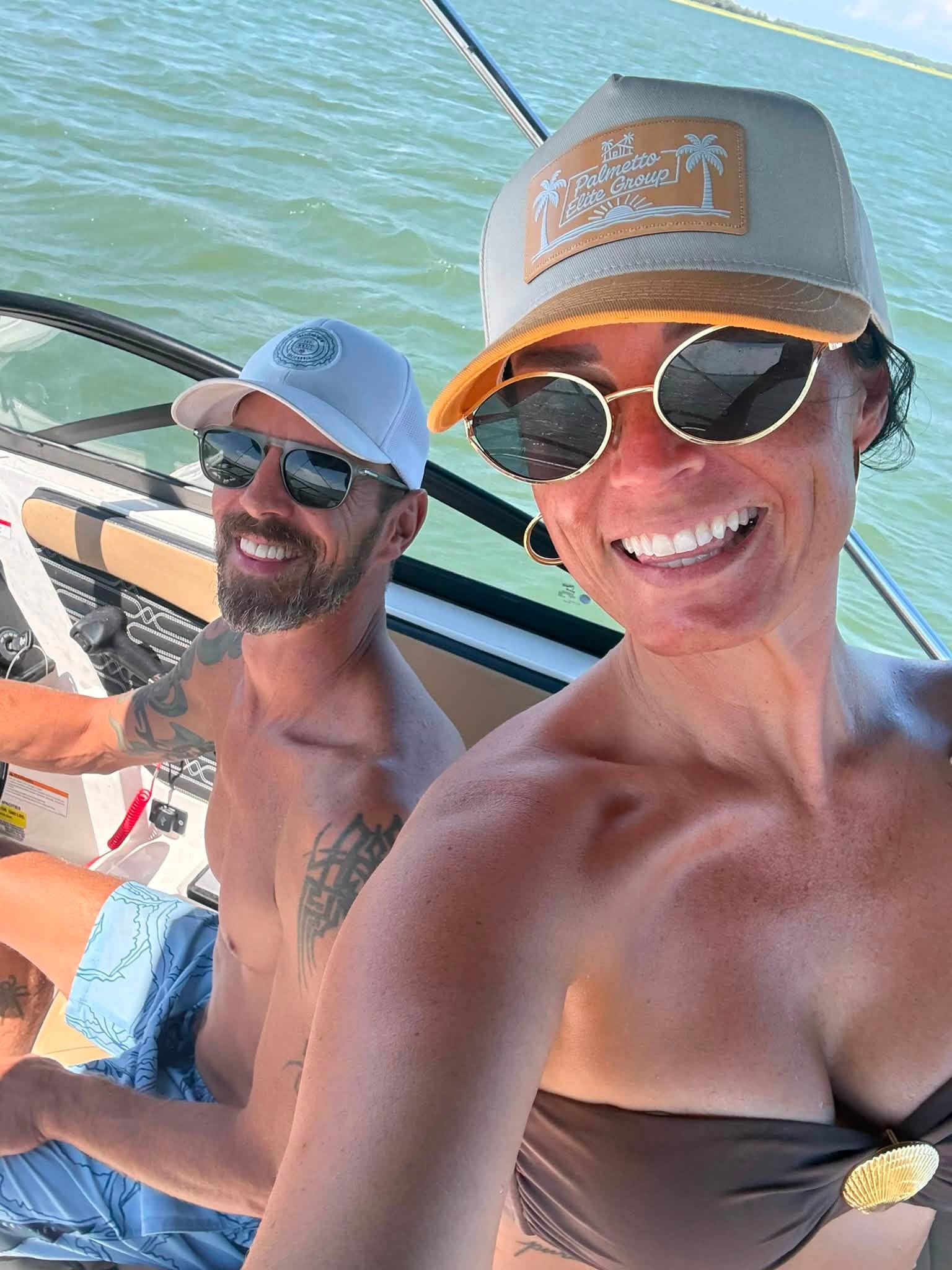 Palmetto Elite Group on a boat in South Carolina summer