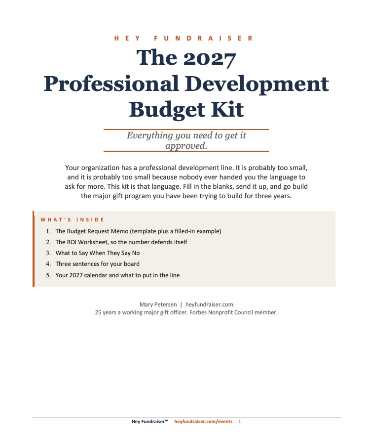Professional Development Budget Kit