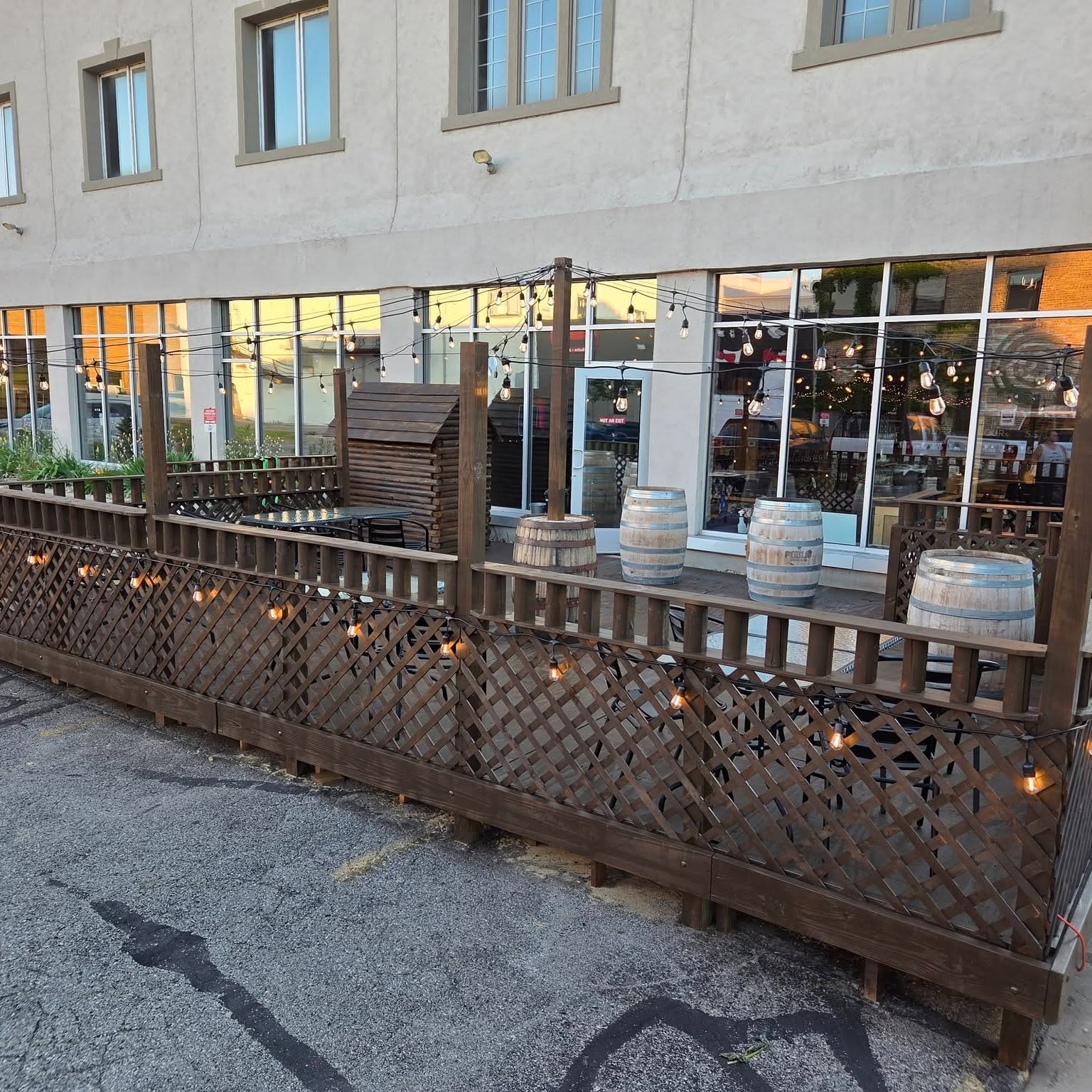 The new outdoor patio at Hold My Beer Kenosha