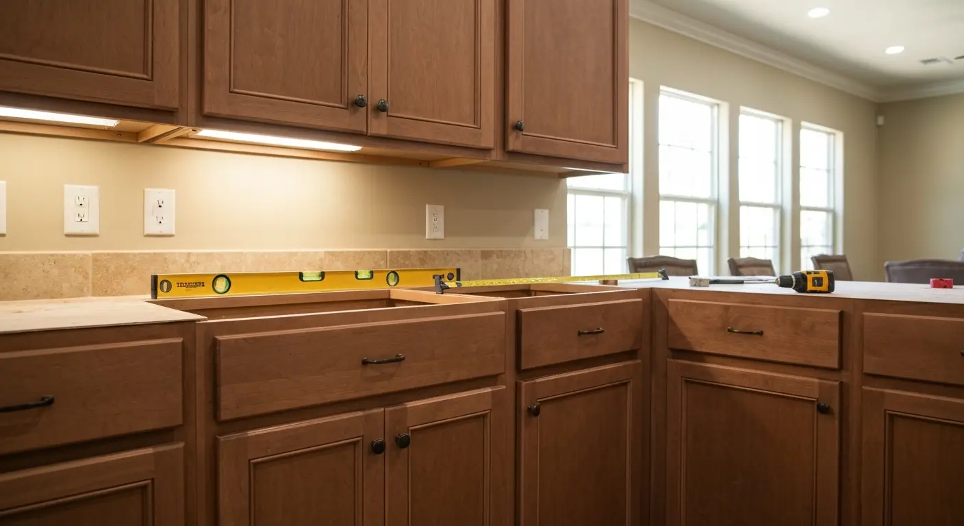 Kitchen cabinet installation
