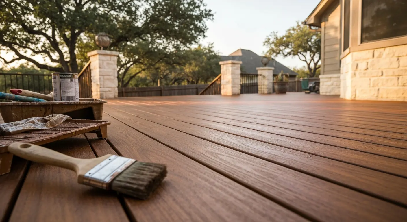 Deck staining service