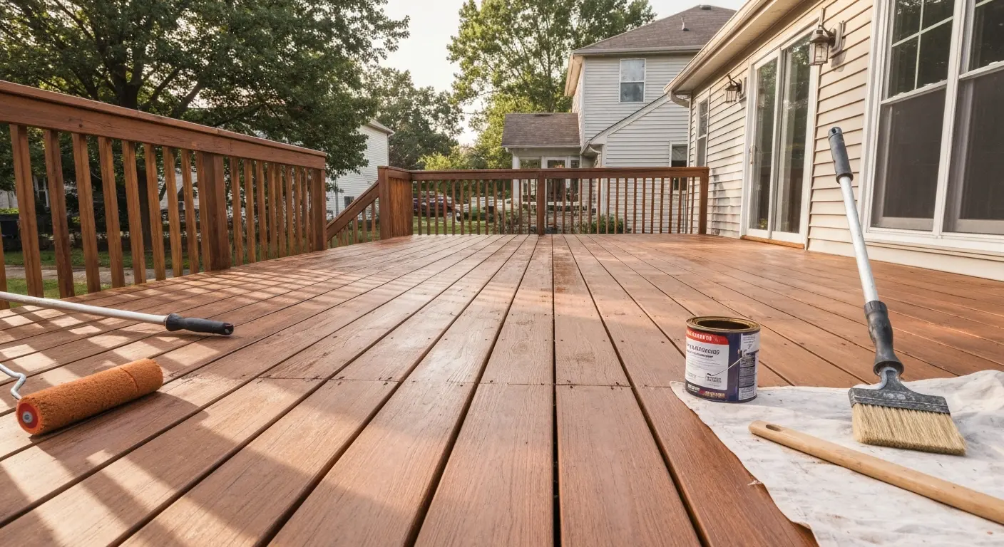 Deck staining project