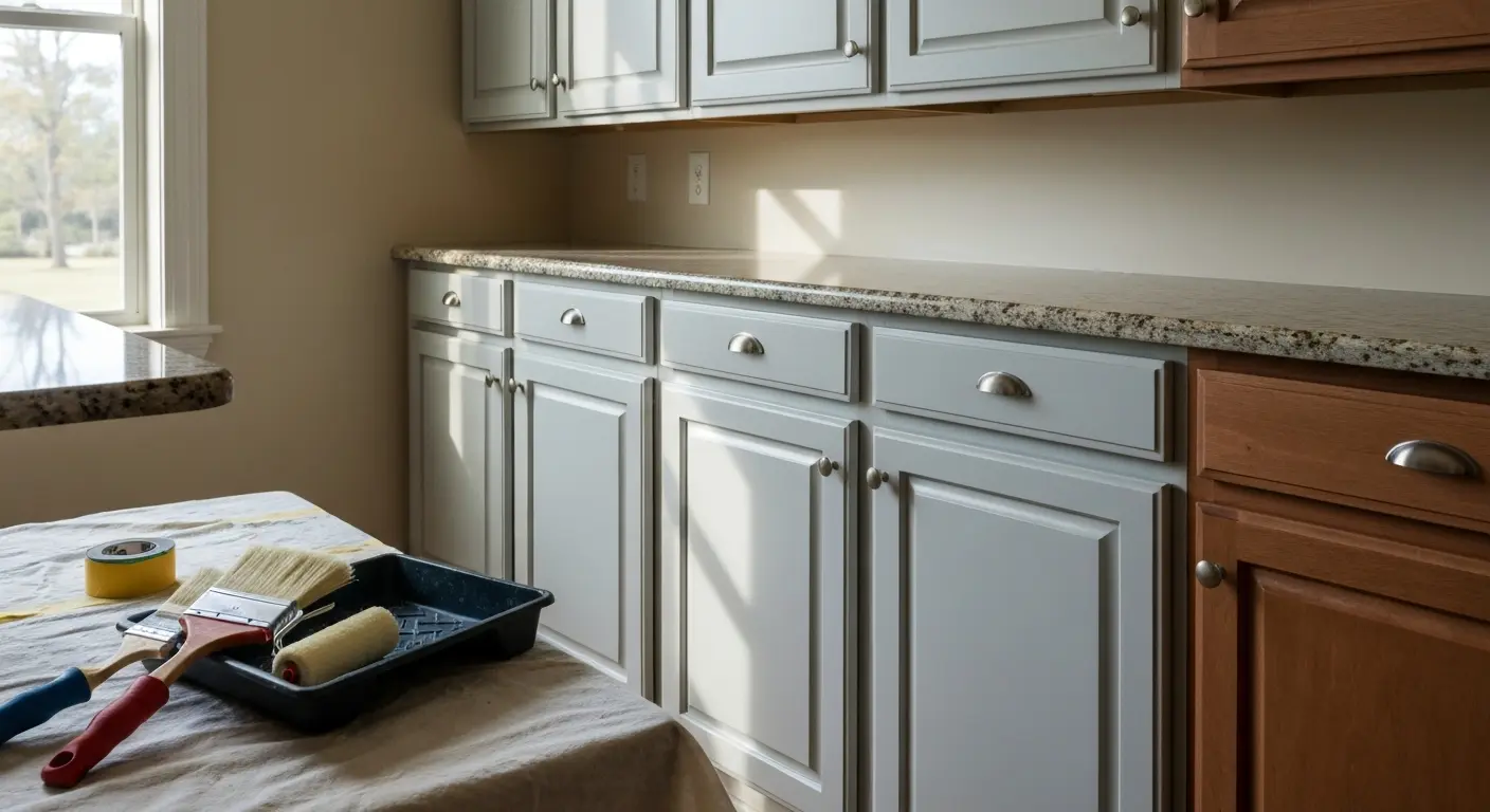 Cabinet painting and refinishing