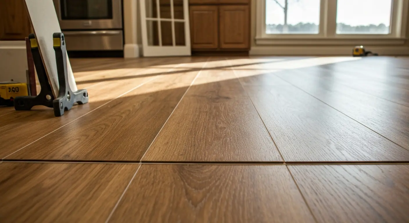 Luxury vinyl plank installation