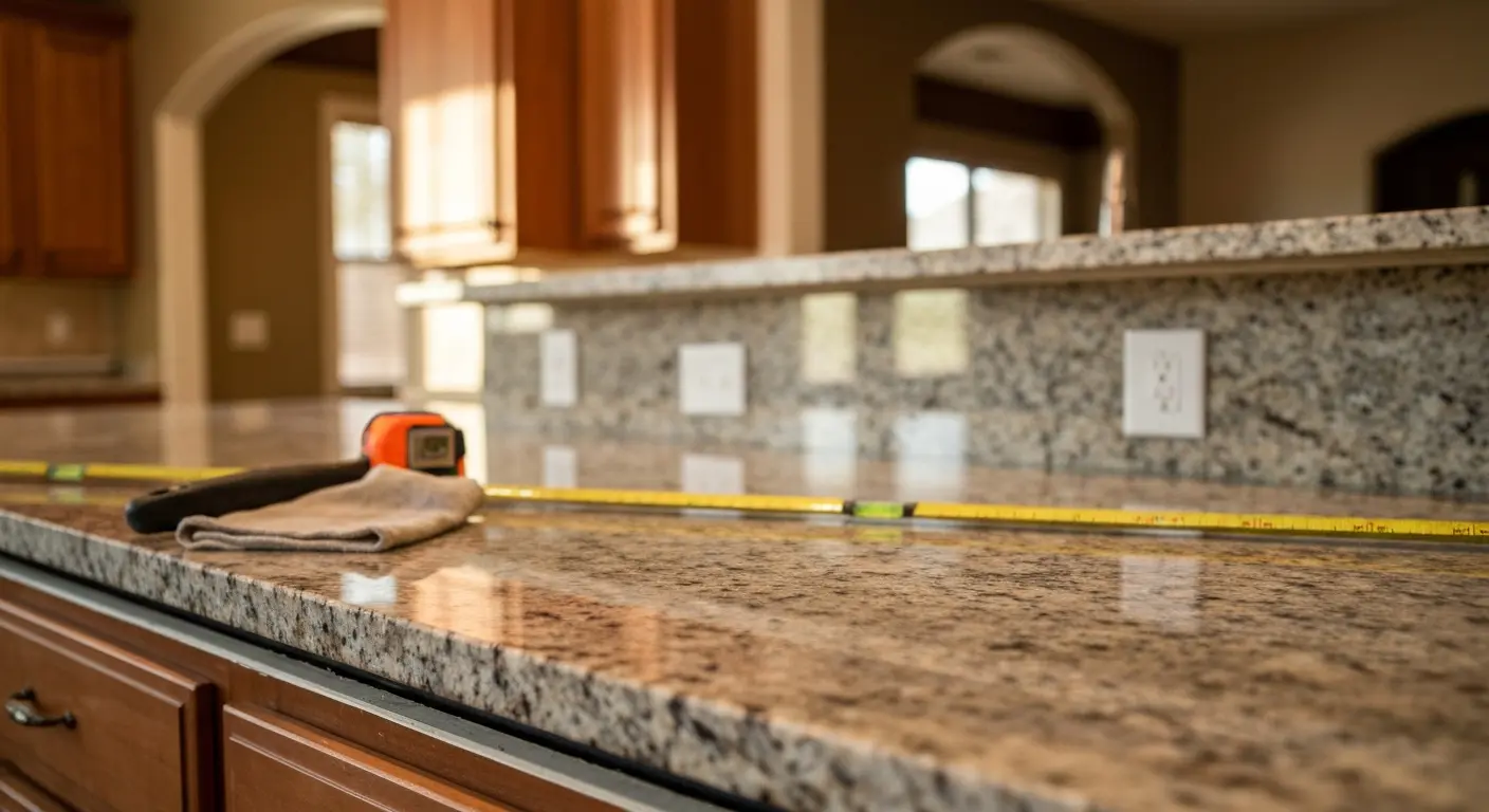 Granite countertop installation