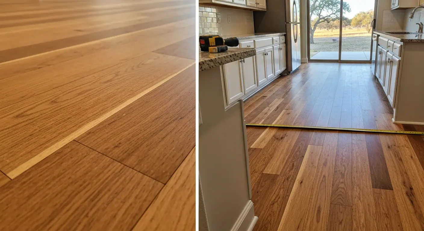 Engineered hardwood installation