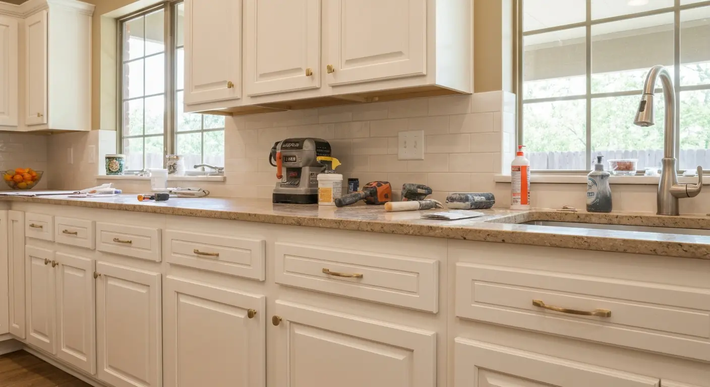 Cabinet refinishing project