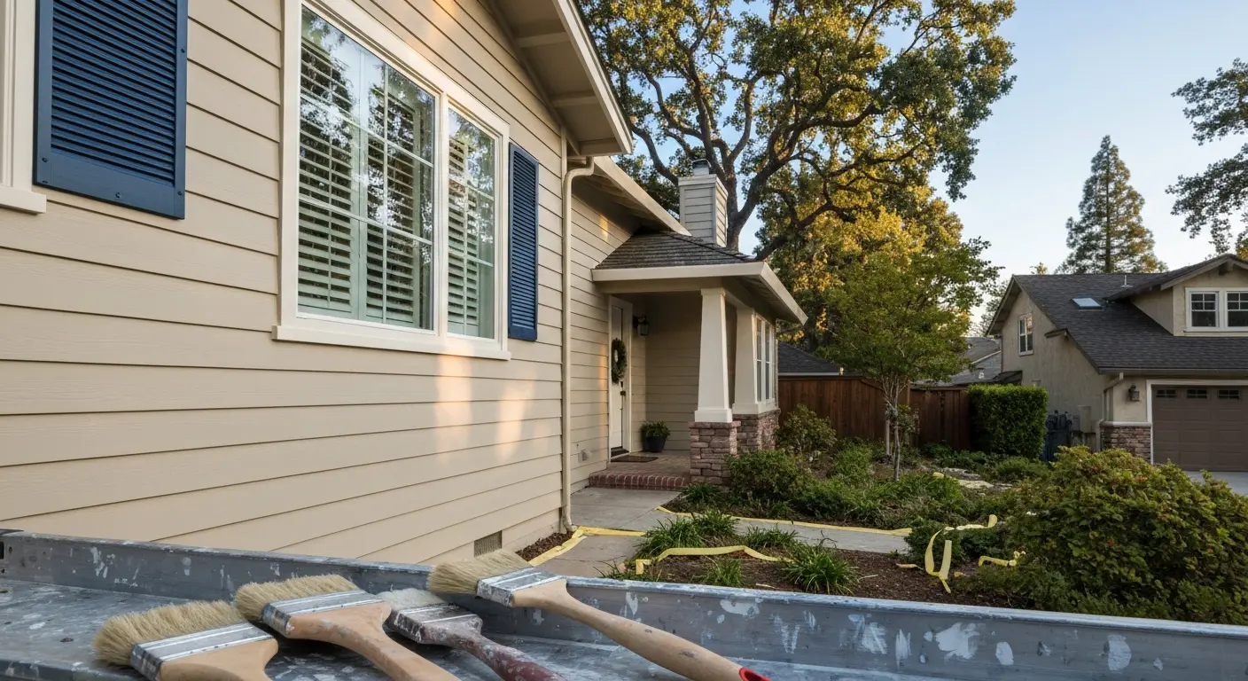 Exterior painting work