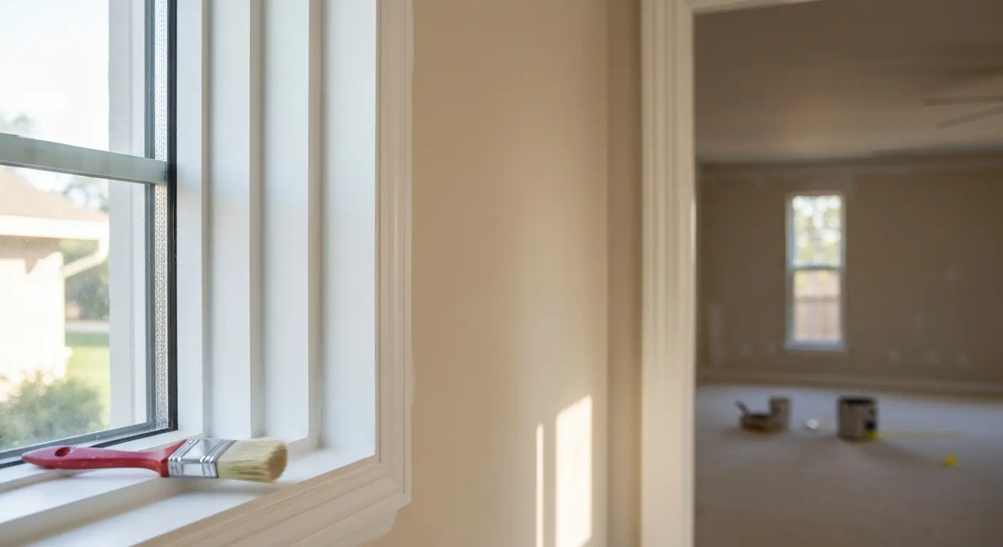 Interior painting project in South Dallas