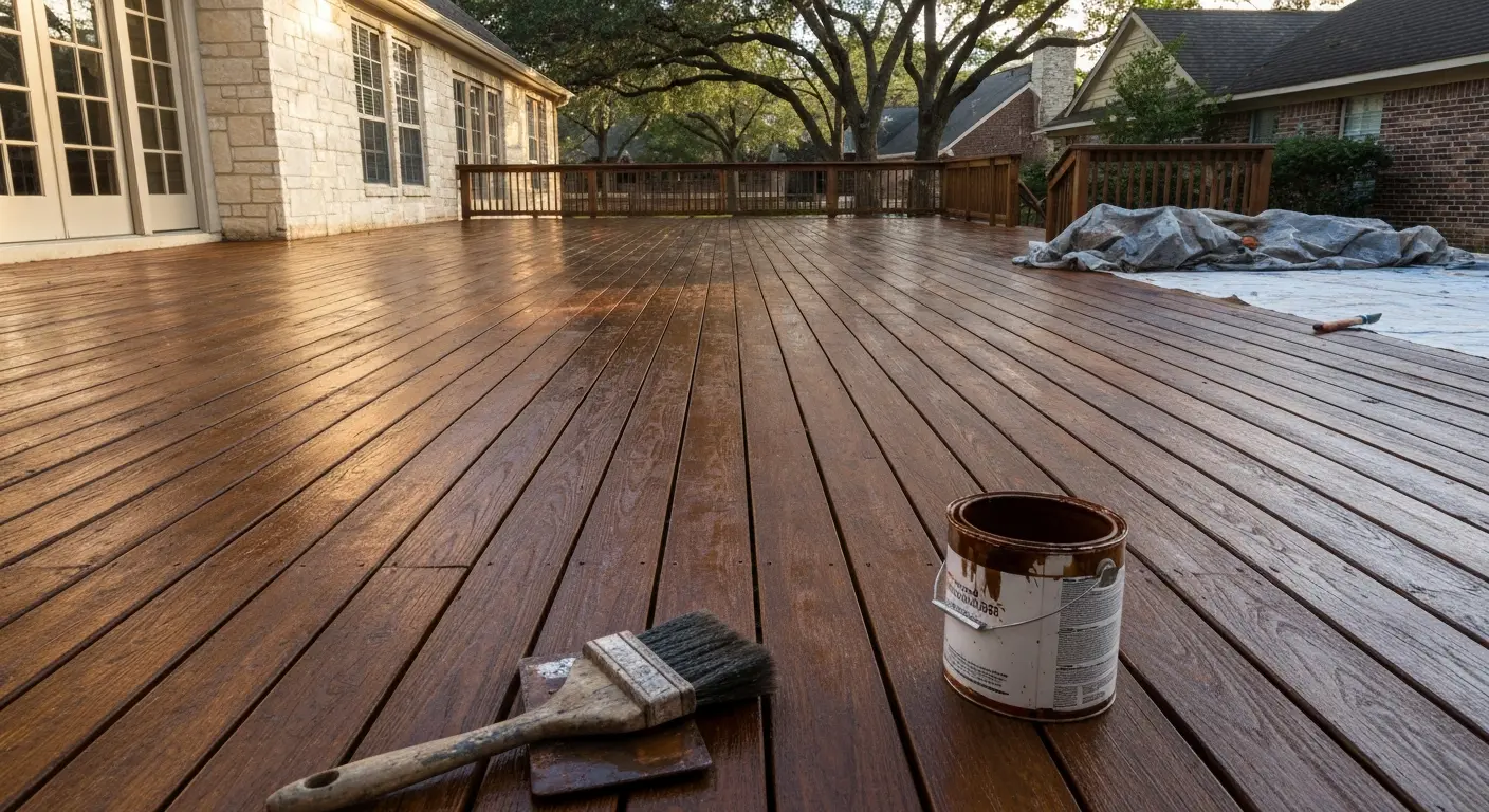 Deck staining service