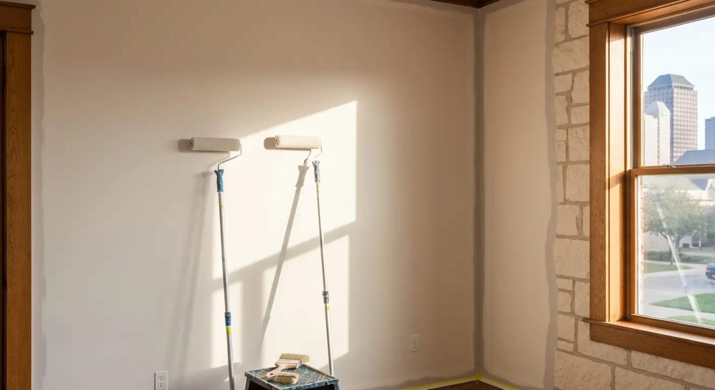 Interior painting in Fort Worth home