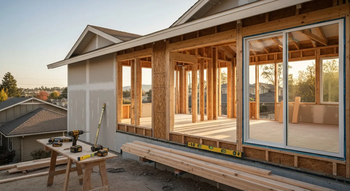 Room addition construction