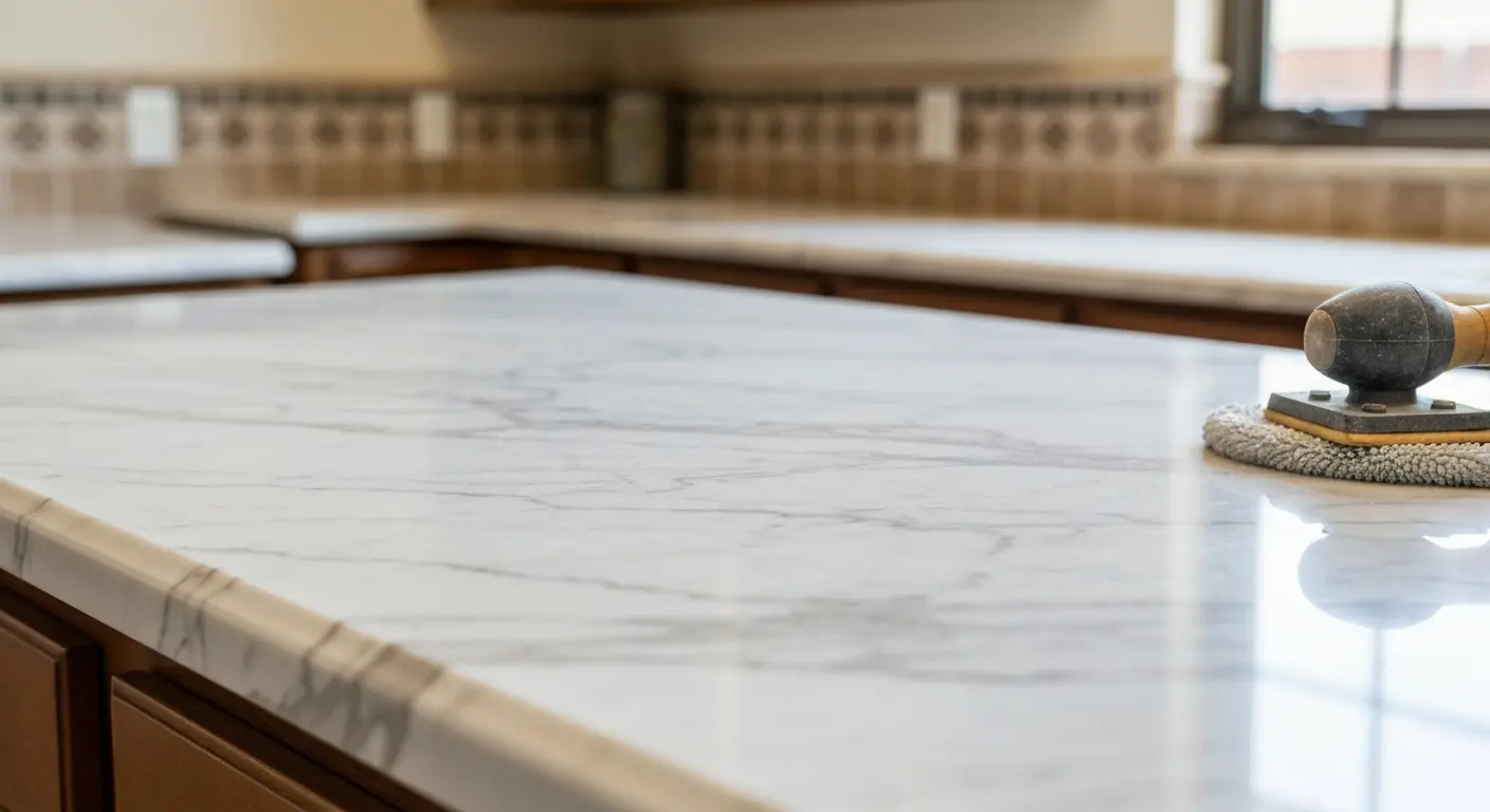 Marble countertop installation