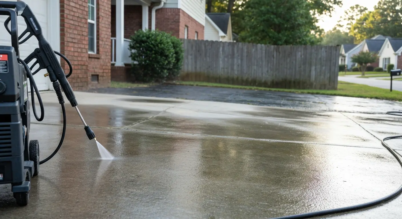 Pressure washing service