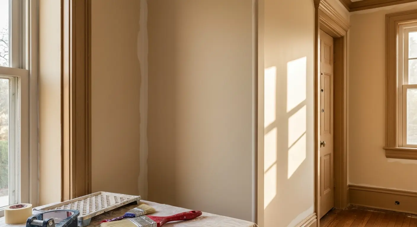 Interior painting in historic Highland Park home