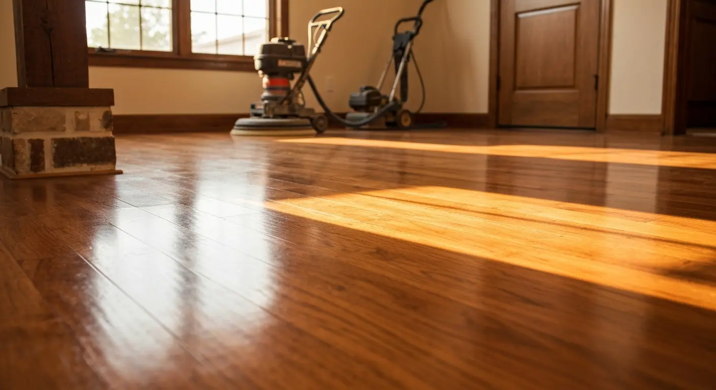 Hardwood floor resurfacing service