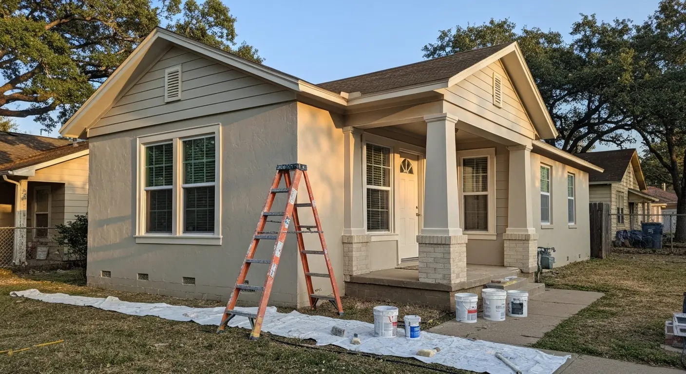 Exterior painting in South Dallas
