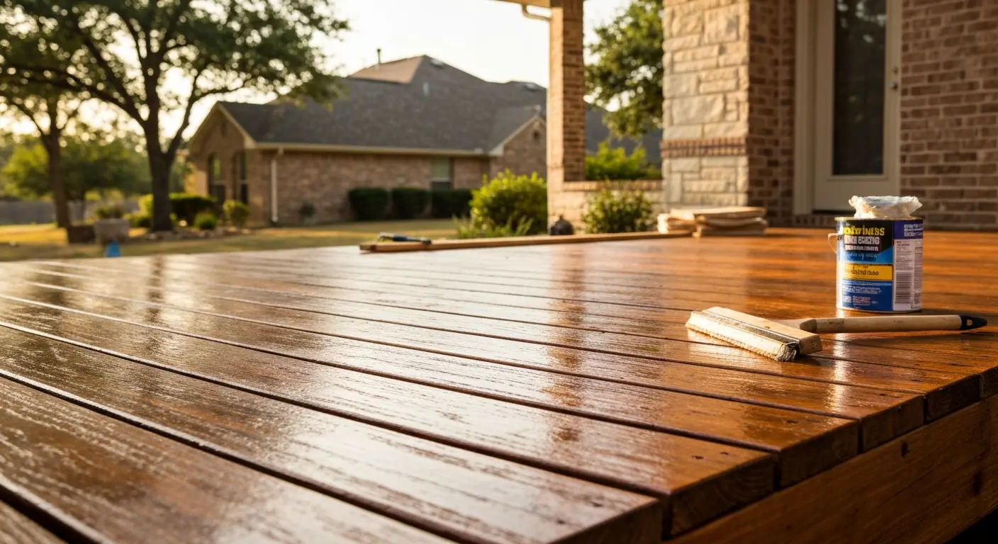 Deck staining project
