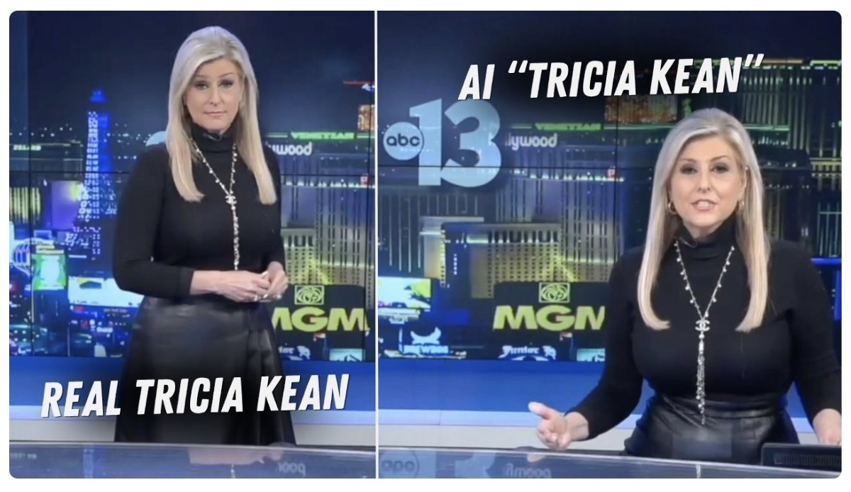 Lumovex AI clone of ABC News anchor Tricia Kean