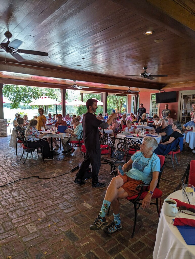 Audience attending a live regenerative medicine community educational event