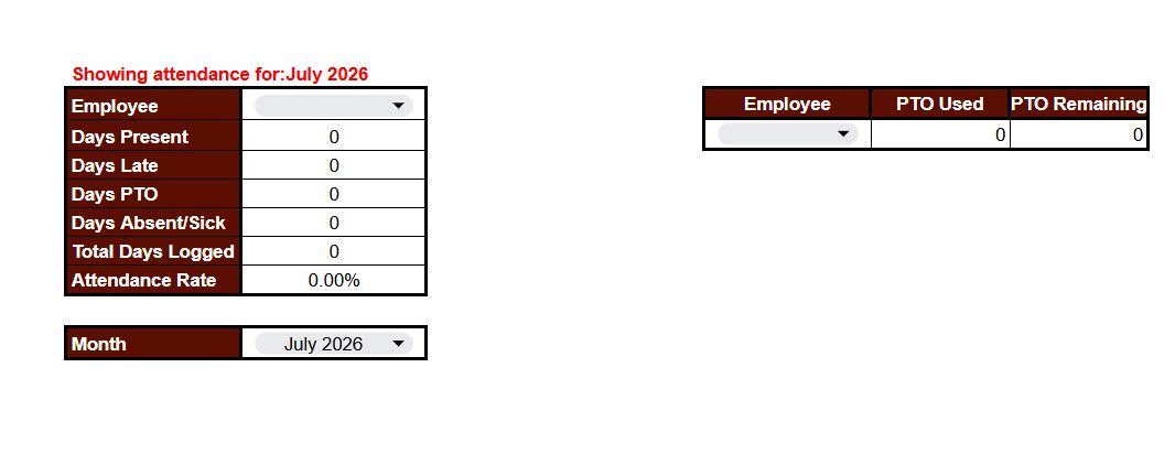 Employee Attendance System