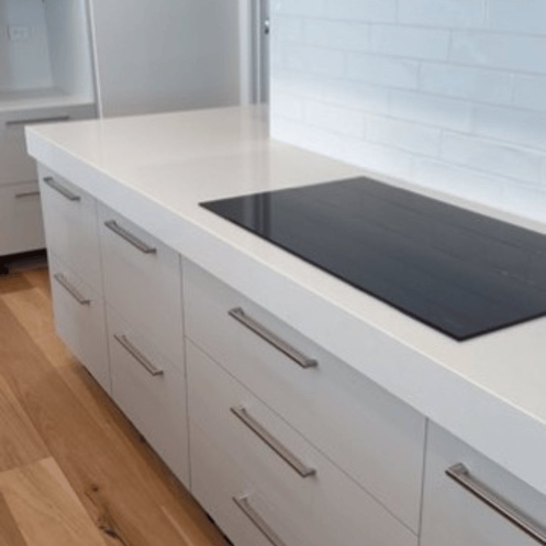 White kitchen area